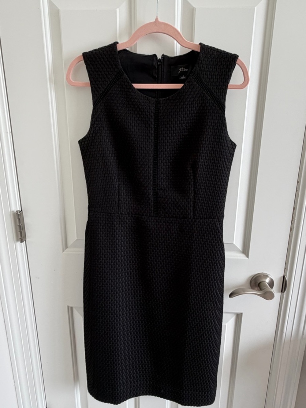 Jcrew Classic Black Sleeveless Sheath Dress